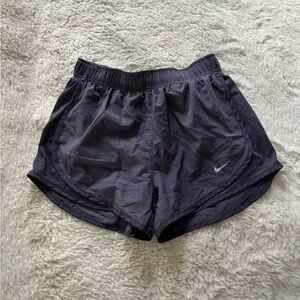 Nike - Dri-Fit Purple Heathered Mid Rise Lined Tempo Running Shorts
